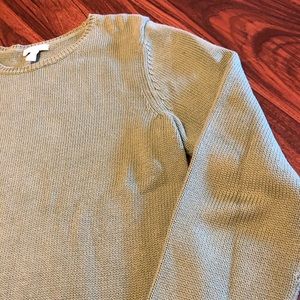 Green cotton knit sweater by charter